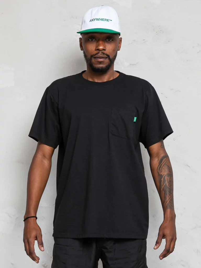 Essential Black Anywhere Pocket Tee