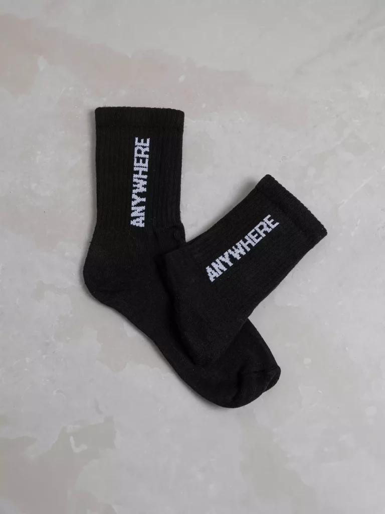 Essential Black Anywhere Socks