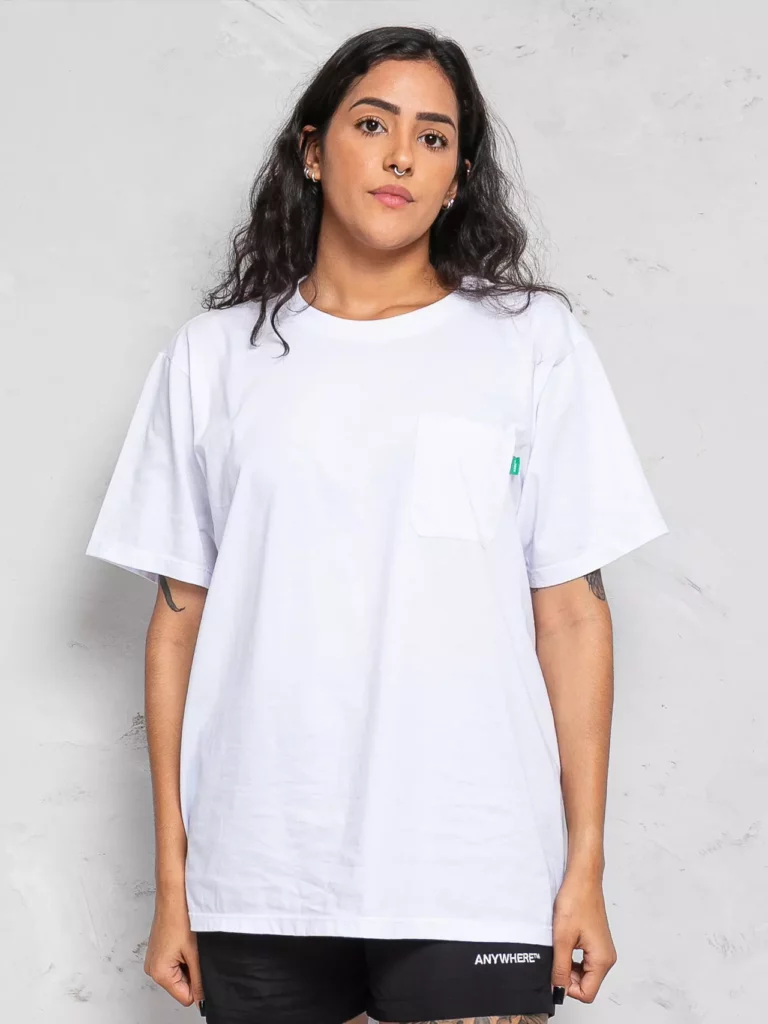 Essential White Anywhere Pocket Tee