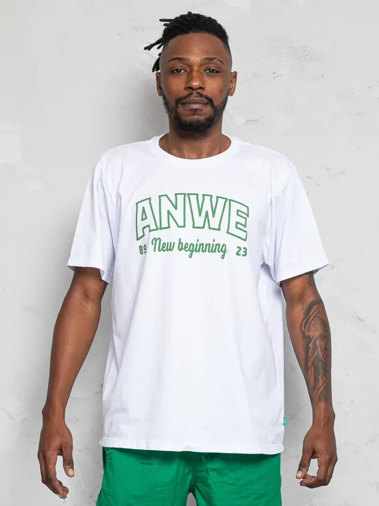 New Beginning White Anywhere Tee